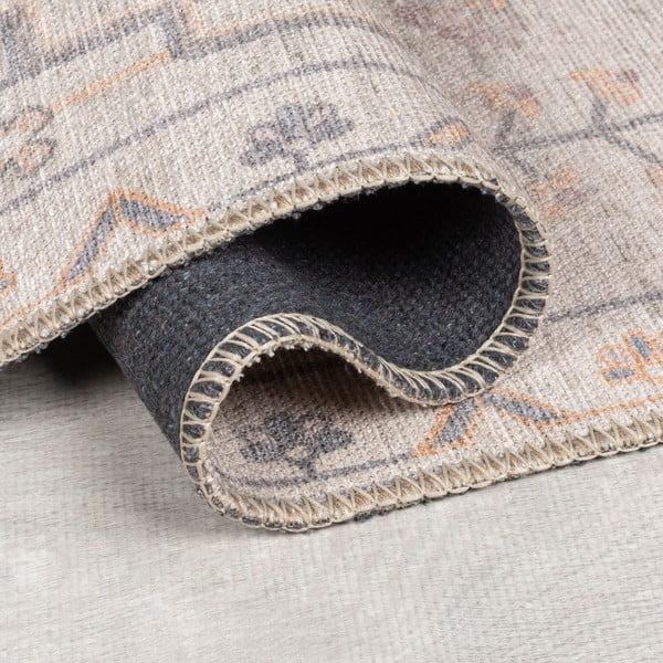 Kremno bel pralen tekač 60x230 cm Teo Traditional – Flair Rugs-image-2