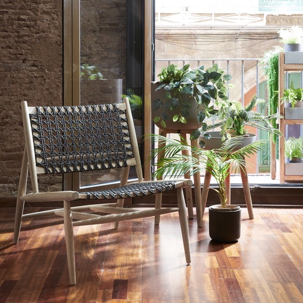 Rjav cvetlični lonček Kave Home Stahl, višina 86 cm-image-4