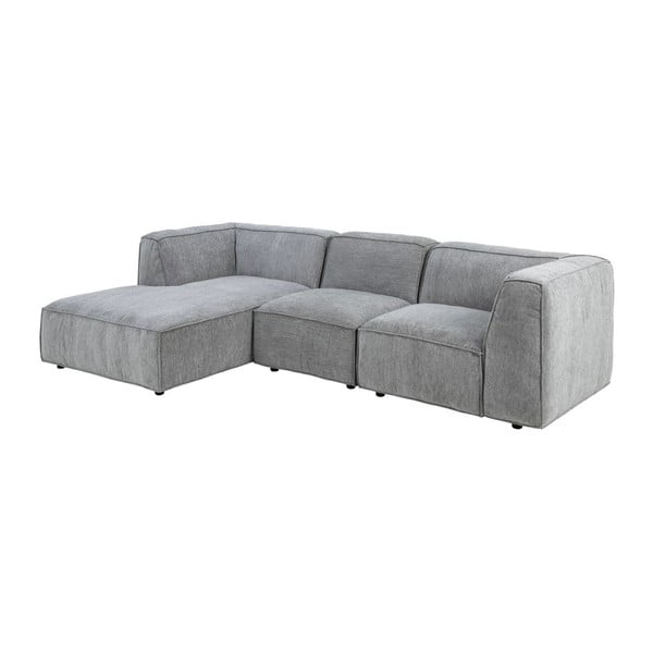 Svetlo siva kotna sedežna garnitura Bonami Selection Fairfield, levi kot, 282 cm-image-3