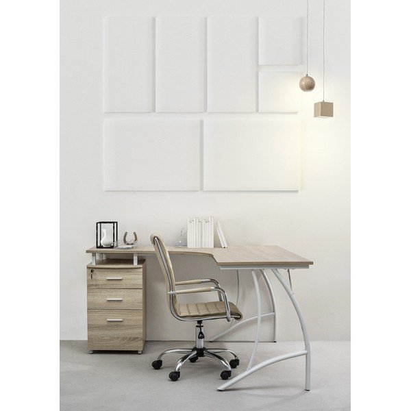 Sivorjav pisarniški stol iz umetnega usnja Perth – Yes Everyday-image-1