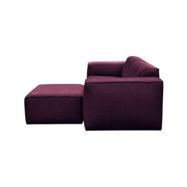 Vijoličen trosed s pufom Cosmopolitan Design Phoenix-image-2