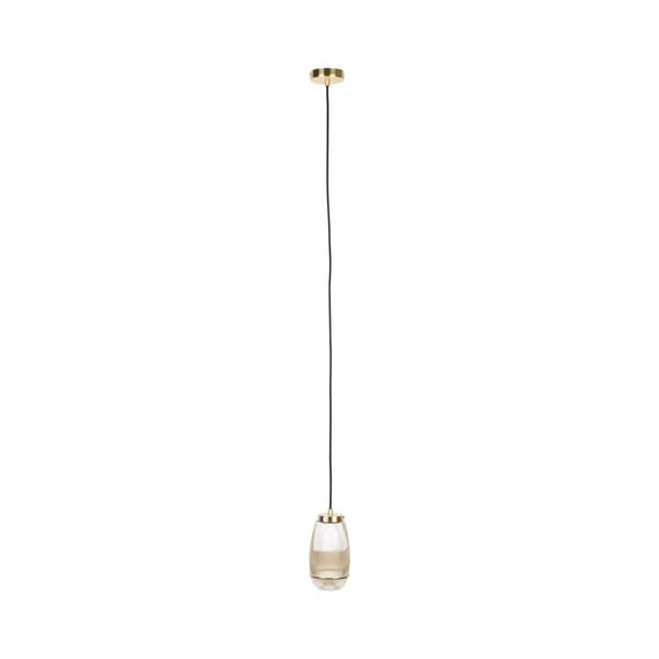 Viseča svetilka v zlati barvi s steklenim senčnikom ø 12 cm Robin - White Label