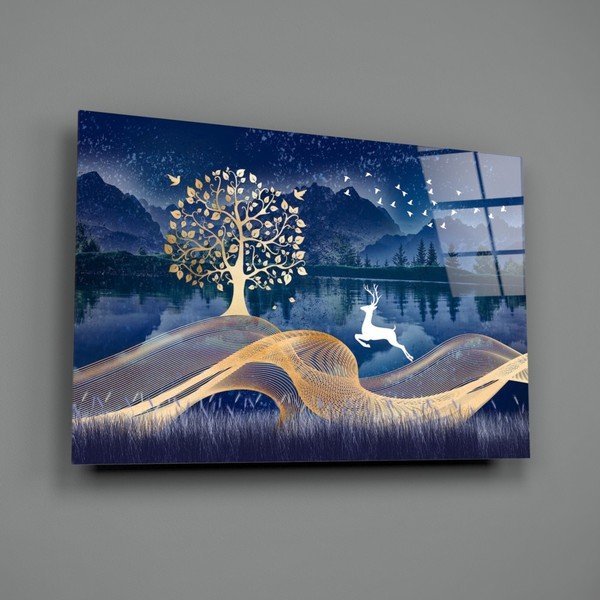Steklena slika Insigne Magic Deer, 72 x 46 cm-image-3