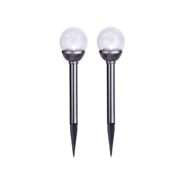 LED zunanje svetilke v kompletu za v zemljo s solarnim panelom 2 ks ø 8 cm Balls – Star Trading