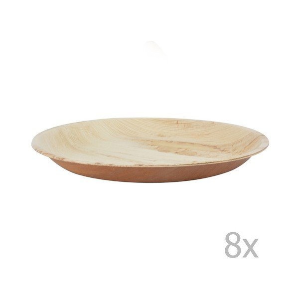 Komplet 8 krožnikov za enkratno uporabo Esschert Design, ⌀ 22 cm