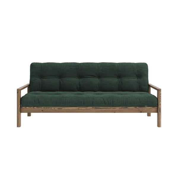 Temno zelena raztegljiva sedežna garnitura 205 cm Knob – Karup Design