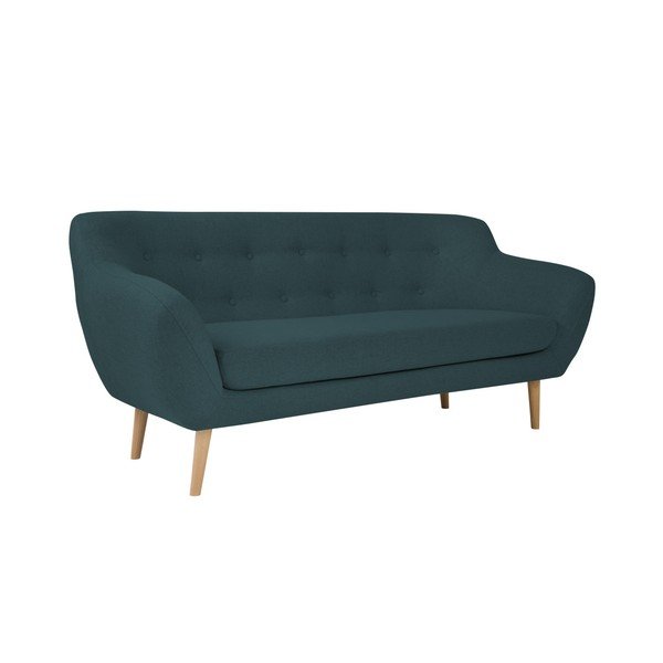 Temno modra dvosedežna zofa s svetlimi nogami Mazzini Sofas Sicile-image-3