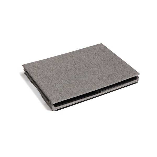 Siva tekstilna škatla za shranjevanje s pokrovom 27x36x19 cm Soft Storage Small – Bigso-image-4