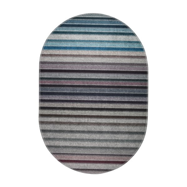 Modra/siva pralna preproga 80x120 cm – Vitaus