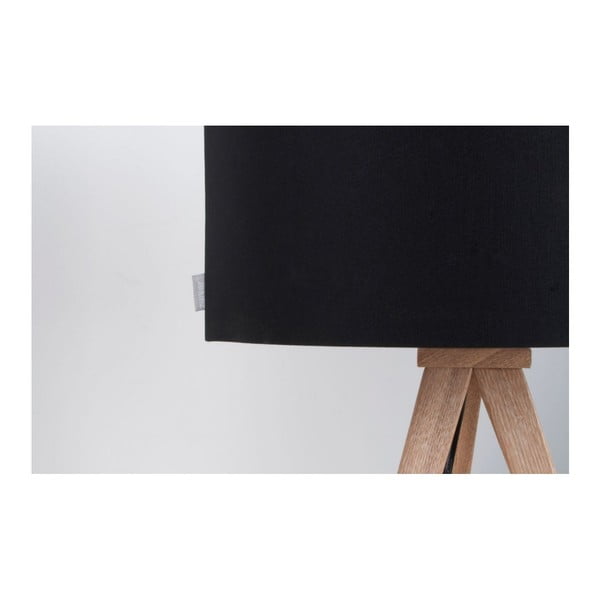 Črna namizna svetilka Zuiver Tripod Wood-image-3