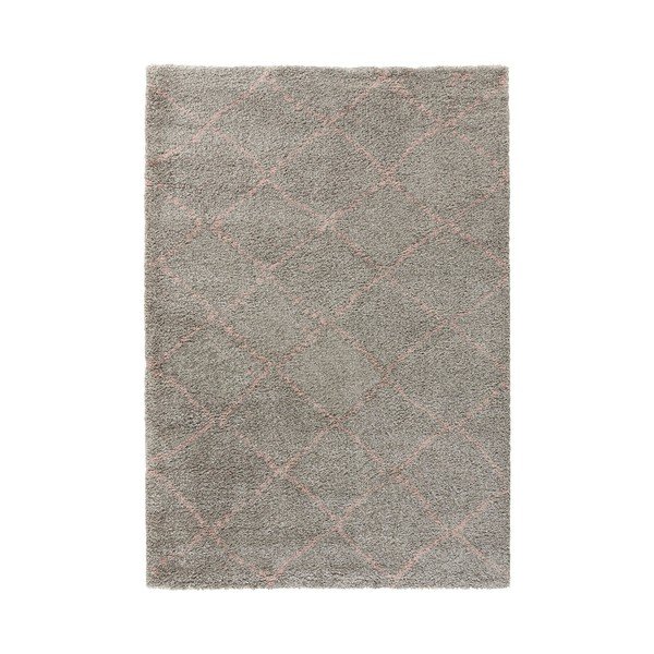 Siva preproga Mint Rugs Allure Ronno Grey Rose, 80 x 150 cm