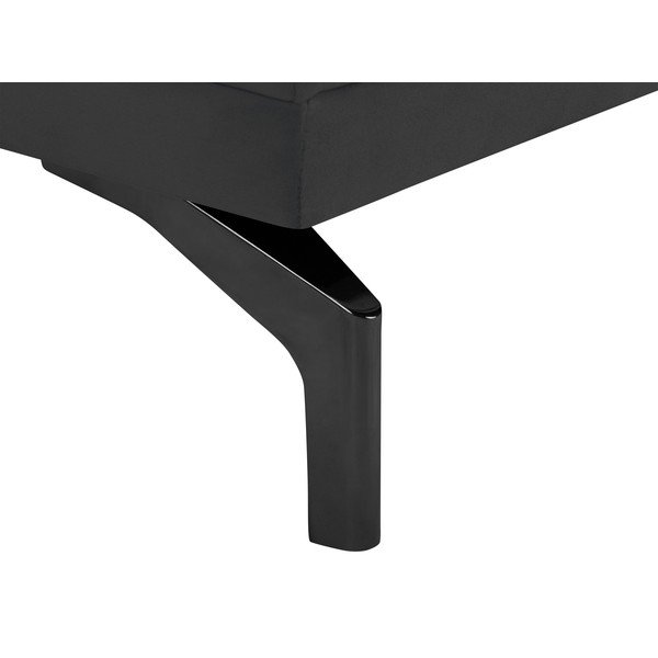 Temno siv fotelj z naslonom za noge v črni barvi Windsor & Co Sofas Jupiter-image-4