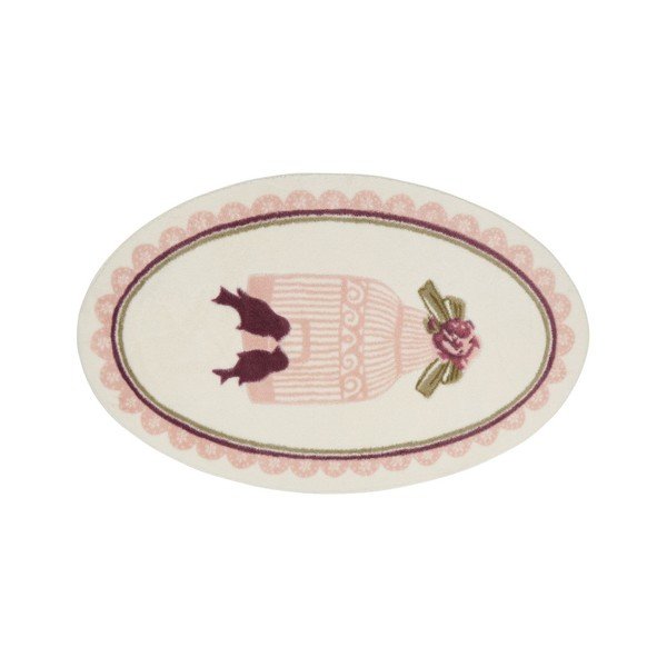 Kopalniška preproga Confetti Bathmats Birdcage Pink, 66 x 53 cm-image-1