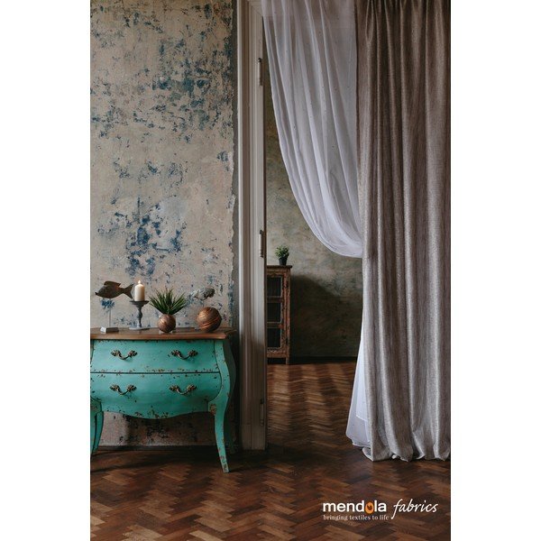 Bela prosojna zavesa 140x260 cm Michelle – Mendola Fabrics-image-4