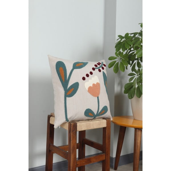 Lanena okrasna blazina 43x43 cm Fresya – Mioli Decor-image-2