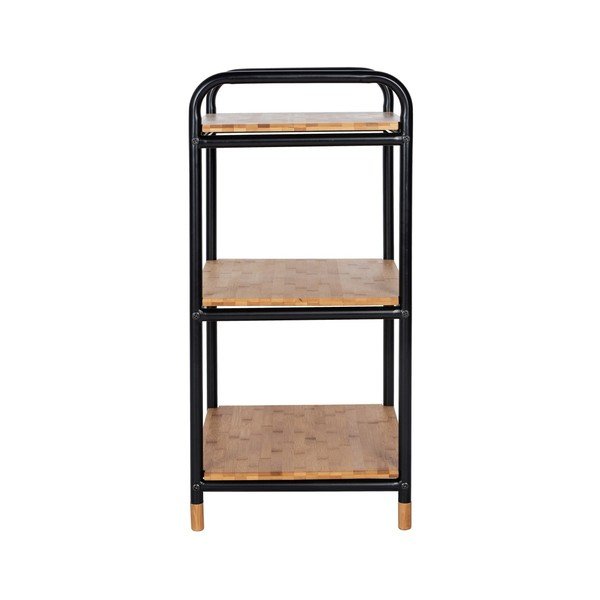 Črna kovinska kopalniška polica 42x69 cm Loft – Wenko-image-3