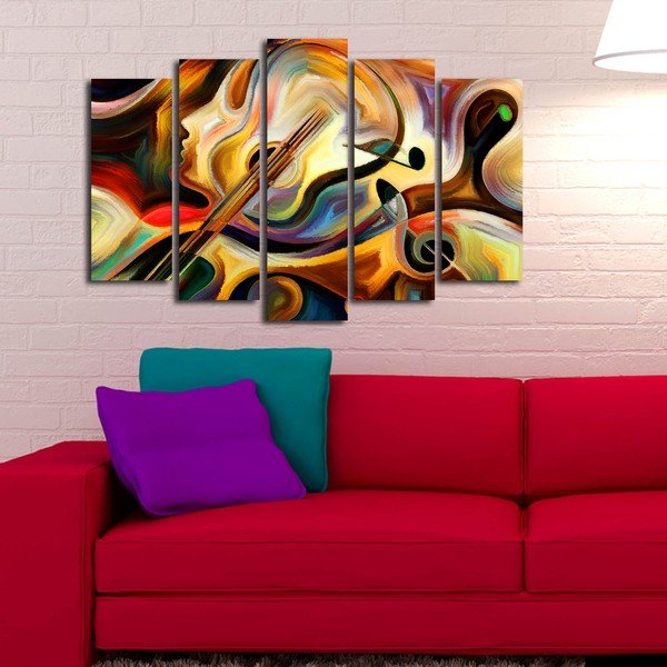 Večdelna slika Abstract Music, 105 x 70 cm-image-3