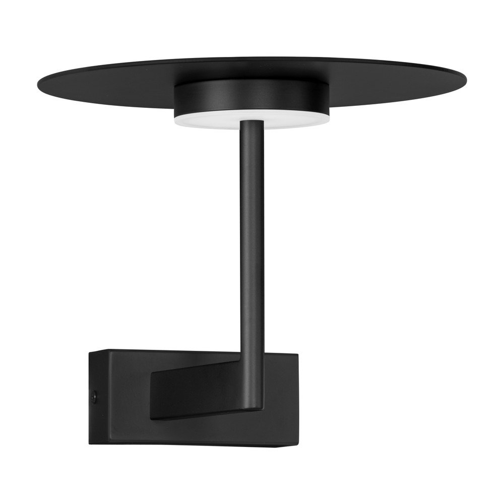 Mat črna aluminijasta LED stenska svetilka Tovi
