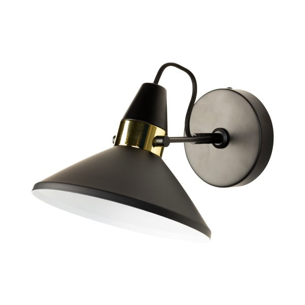 Črna stenska svetilka Jona – White Label