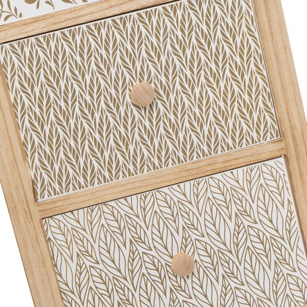 Visoka komoda iz masivne pavlovnije v naravni barvi 34x78 cm – Casa Selección-image-4