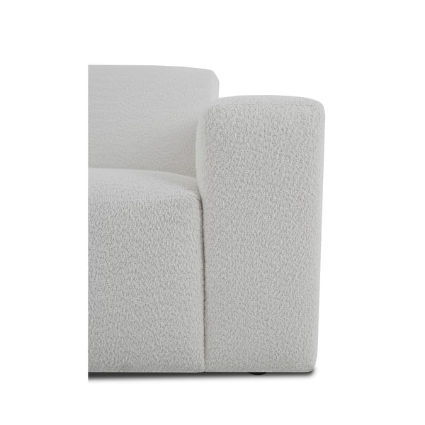 Bela kotna sedežna garnitura iz tkanine bouclé (v obliki črke "U") Roxy – Scandic-image-3