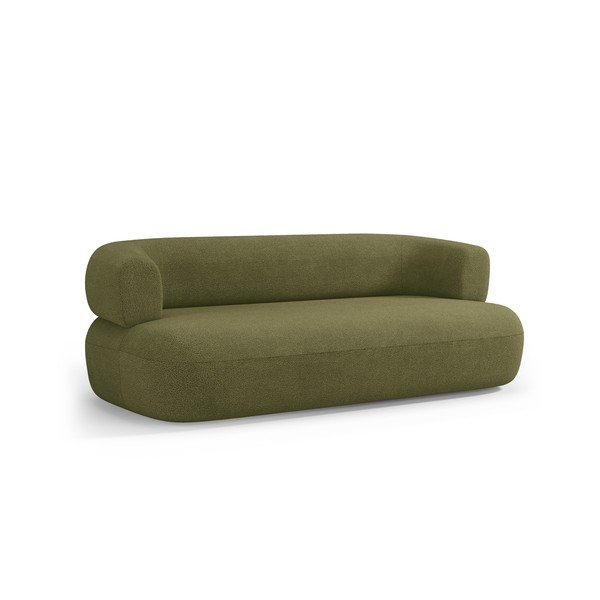 Zelena sedežna garnitura iz tkanine bouclé 178 cm Jenny – Micadoni -image-1
