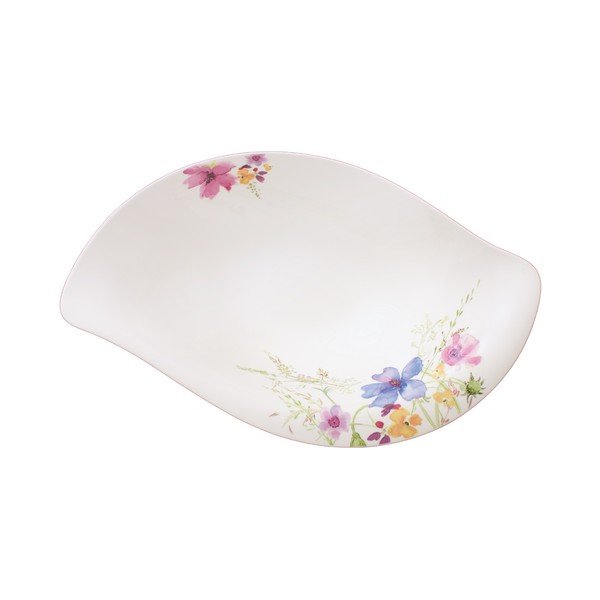 Bela porcelanasta skleda za solato z motivom cvetja Villeroy & Boch Mariefleur Serve, 3,8 l-image-1