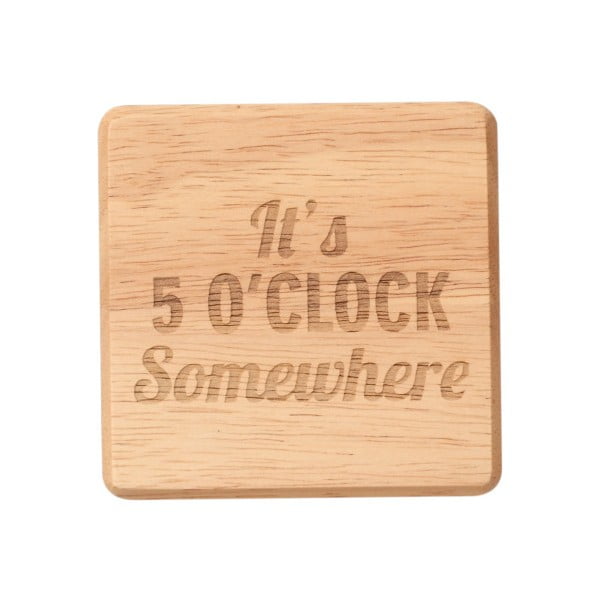 Podstavek iz eksotičnega lesa T&G Woodware It's Five O'Clock Somewhere