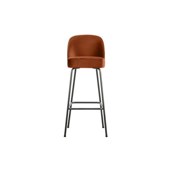 Opečnato oranžen žameten barski stol 103 cm Vogue – BePureHome