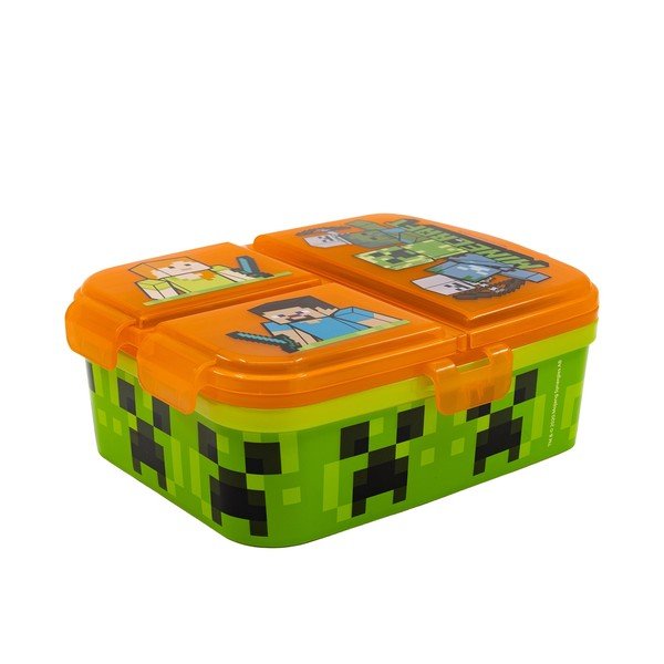 Oranžna plastična otroška posoda za malico Minecraft – STOR-image-2