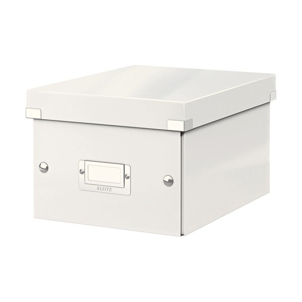 Bela kartonasta škatla za shranjevanje s pokrovom 22x28x16 cm Click&Store – Leitz