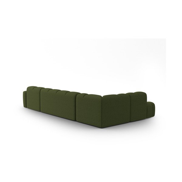 Zelena kotna sedežna garnitura Lisa – Micadoni Home-image-4