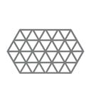 Siva silikonska podloga za vroče lonce Zone Triangles