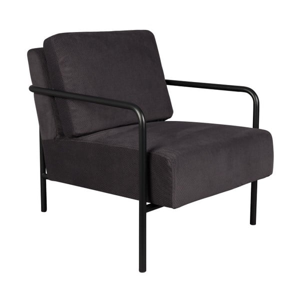 Fotelj Zuiver X-Bang temno sive barve