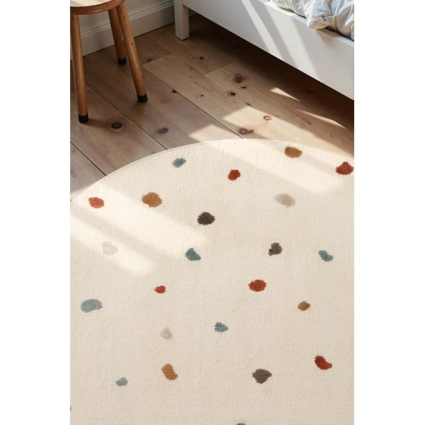 Kremno bela otroška preproga ø160 cm Funny Dots – Hanse Home-image-2