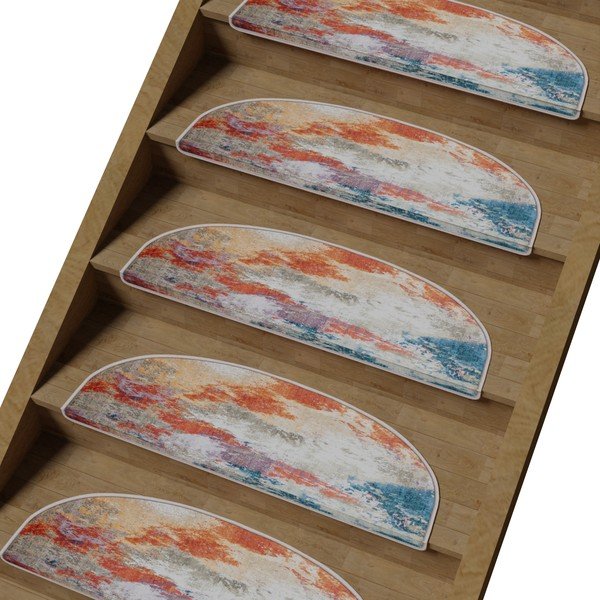 Komplet preprog za stopnice 16 ks 20x65 cm Abstract Festival – Vitaus-image-1