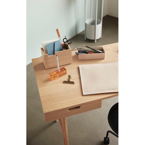 Usnjen organizator za pisalne potrebščine Studio – Hübsch-image-1