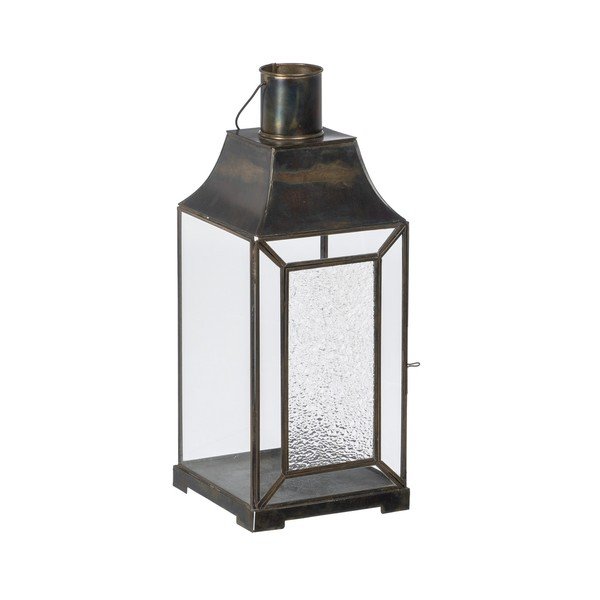 Kovinska/steklena lanterna (višina 44 cm) – Ixia