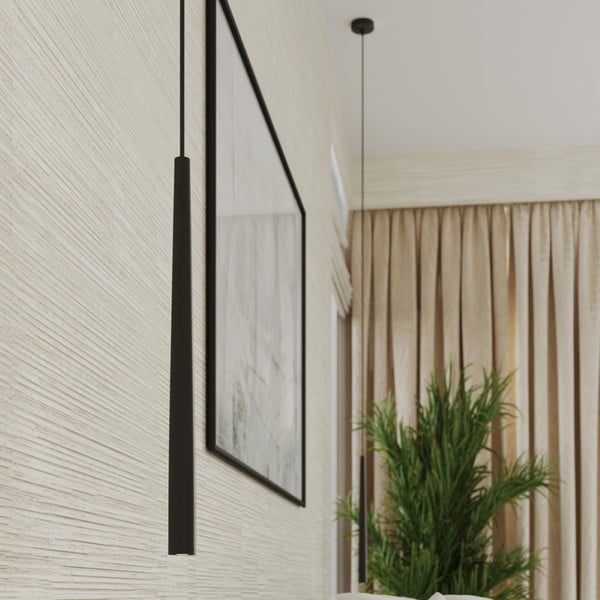 Črna viseča svetilka ø 19,5 cm Bliss – Sollux-image-3