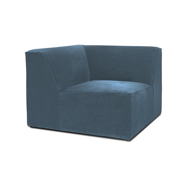 Moder modul za sedežno garnituro iz rebrastega žameta (s kotom po izbiri) Sting – Scandic-image-1