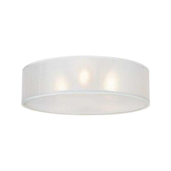 Bela stropna svetilka s tekstilnim senčilom Haru – Markslöjd