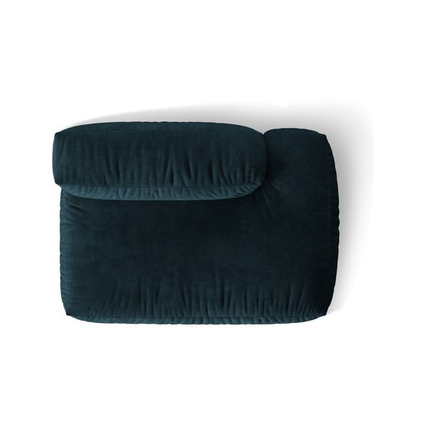 Temno moder žameten modul za sedežno garnituro (desni kot) Martina – Micadoni -image-3