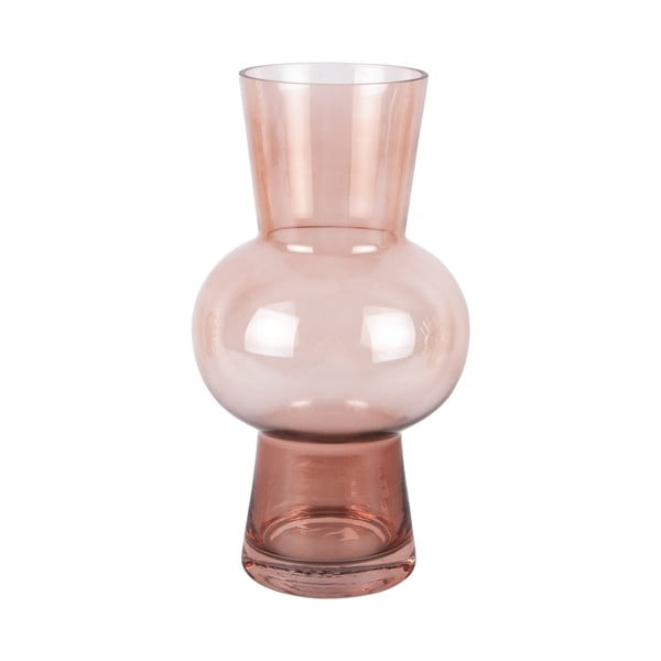 Svetlo roza steklena vaza Gleam Sphere - PT LIVING