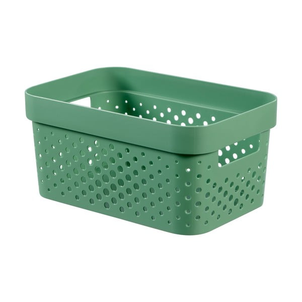 Zelena košara za shranjevanje Curver Infinity Dots, 4,5 l