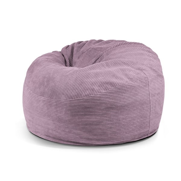 Vijolična vreča za sedenje iz rebrastega žameta Om 110 – SLOWDOWN