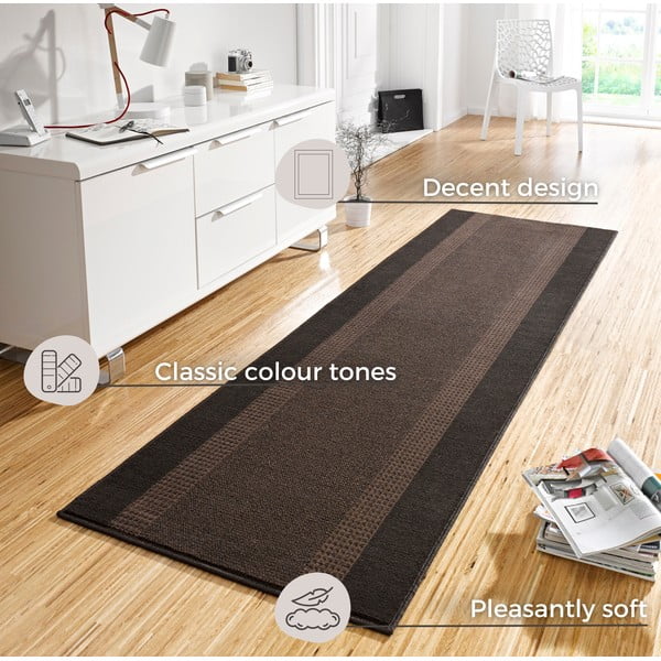 Rjav tekač Hanse Home Basic Glam, 80 x 200 cm-image-4