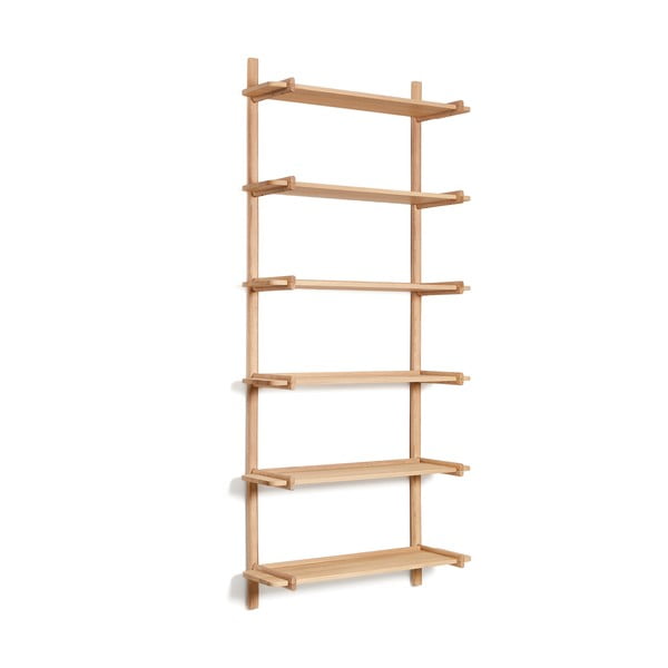 Sistem modularnih polic iz masivnega hrasta v naravni barvi 90x202 cm Sitra – Kave Home
