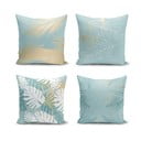 Komplet 4 prevlek za okrasne blazine Minimalist Cushion Covers Lagoon, 55 x 55 cm