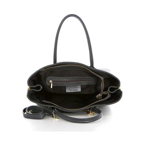 Usnjena torbica Saffiano Grigio-image-2