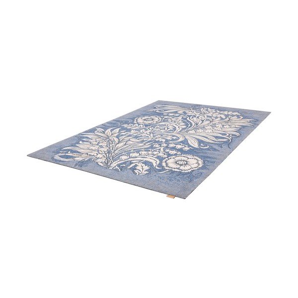 Modra volnena preproga 200x300 cm Mawson – Agnella-image-3